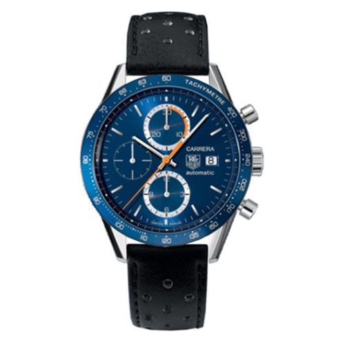 TAG Heuer Carrera Calibre 16 41 Stainless Steel / Blue / Calf